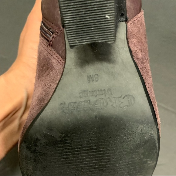 Crown Vintage Deep Purple/ Plum Ankle Boots /Booties - Picture 7 of 8